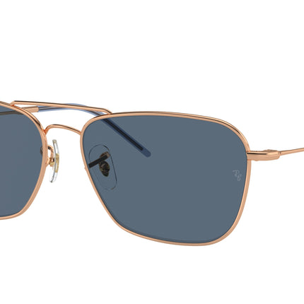 Ray-Ban CARAVAN REVERSE RBR0102S Square Sunglasses  92023A-Rose Gold 58-140-15 - Color Map Gold