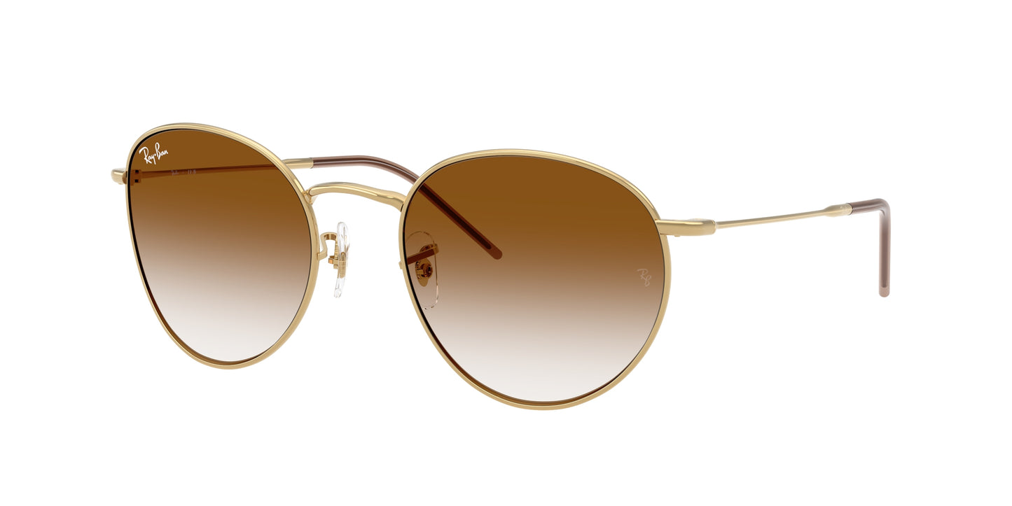 Ray-Ban ROUND REVERSE RBR0103S Phantos Sunglasses  001/CB-Arista Gold 55-145-21 - Color Map Gold
