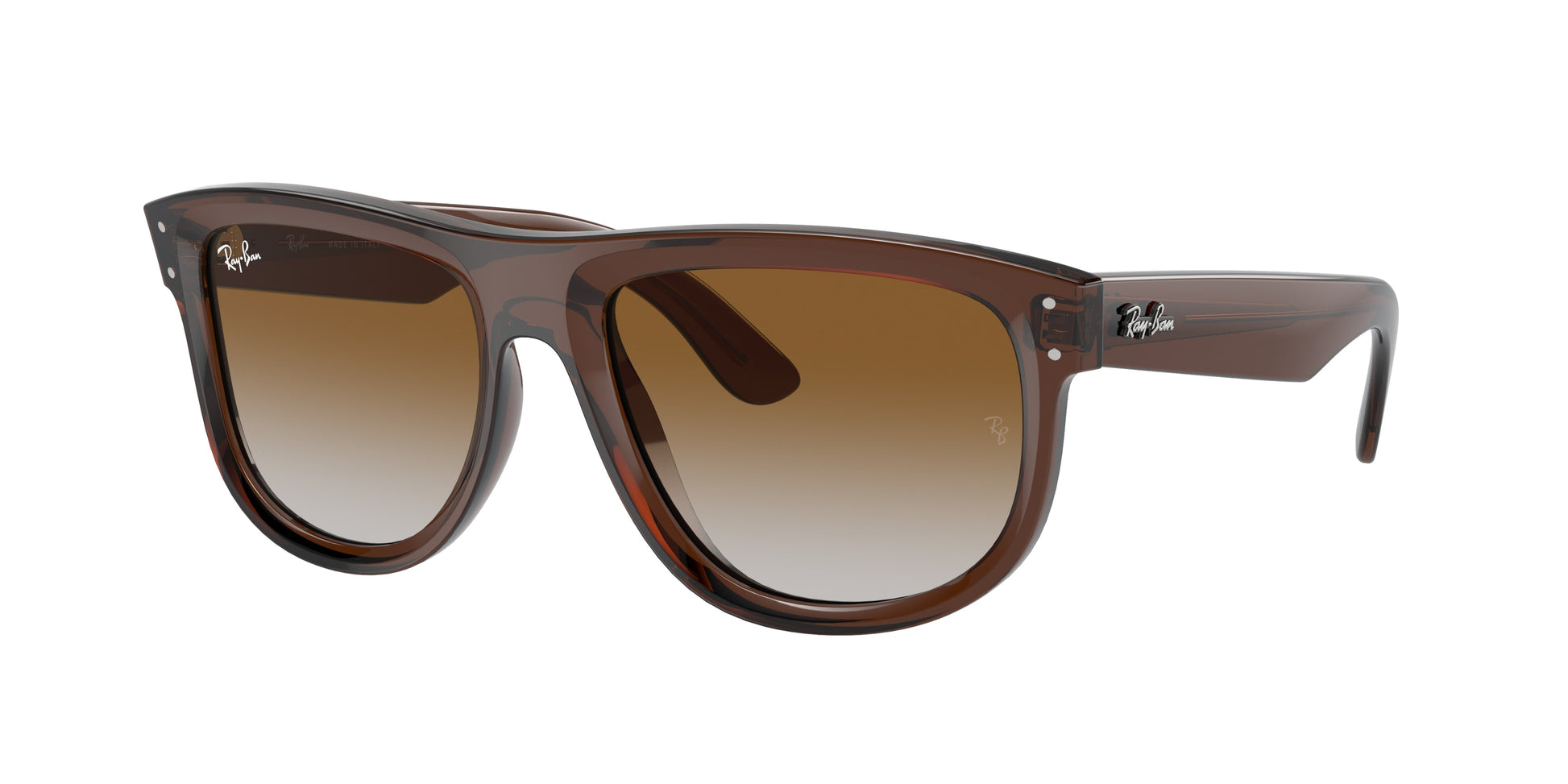 Ray-Ban BOYFRIEND REVERSE RBR0501S Square Sunglasses  6709CB-Transparent Brown 56-145-18 - Color Map Brown
