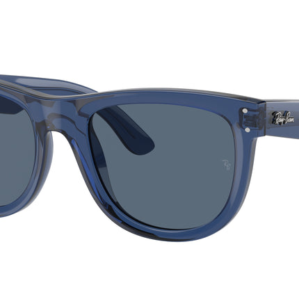 Ray-Ban WAYFARER REVERSE RBR0502S Square Sunglasses  67083A-Transparent Navy Blue 53-145-20 - Color Map Blue