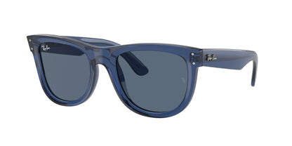 Ray-Ban WAYFARER REVERSE RBR0502S Square Sunglasses  67083A-Transparent Navy Blue 53-145-20 - Color Map Blue
