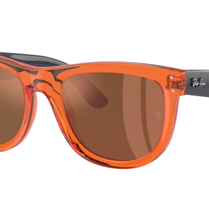 Ray-Ban WAYFARER REVERSE RBR0502S Square Sunglasses  6712GM-Transparent Orange 53-145-20 - Color Map Orange