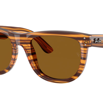 Ray-Ban WAYFARER REVERSE RBR0502S Square Sunglasses  679183-Striped Havana 53-145-20 - Color Map Brown