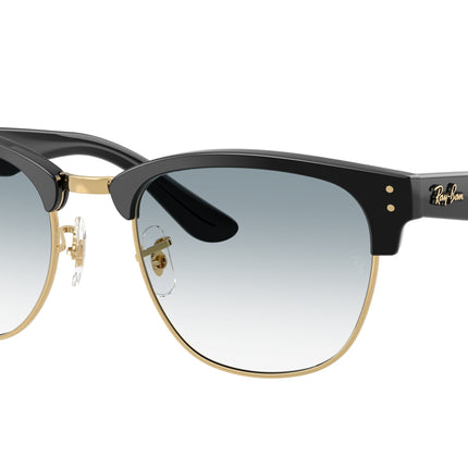 Ray-Ban CLUBMASTER REVERSE RBR0504S Square Sunglasses  667779-Black On Gold 54-145-21 - Color Map Black
