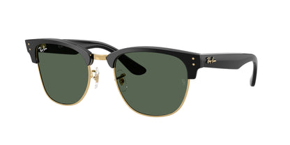 Ray-Ban CLUBMASTER REVERSE RBR0504S Square Sunglasses  6677VR-Black On Arista 54-145-21 - Color Map Black