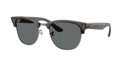 Ray-Ban CLUBMASTER REVERSE RBR0504S Square Sunglasses  670781-Transparent Dark Grey On Gunmetal 54-145-21 - Color Map Grey