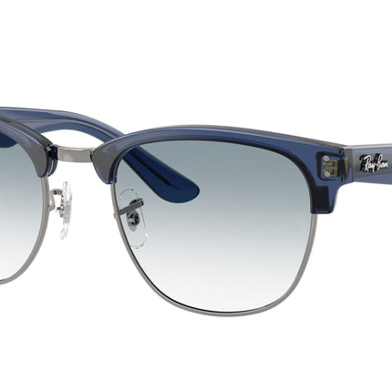 Ray-Ban CLUBMASTER REVERSE RBR0504S Square Sunglasses  670879-Transparent Navy Blue On Gunmetal 54-145-21 - Color Map Grey