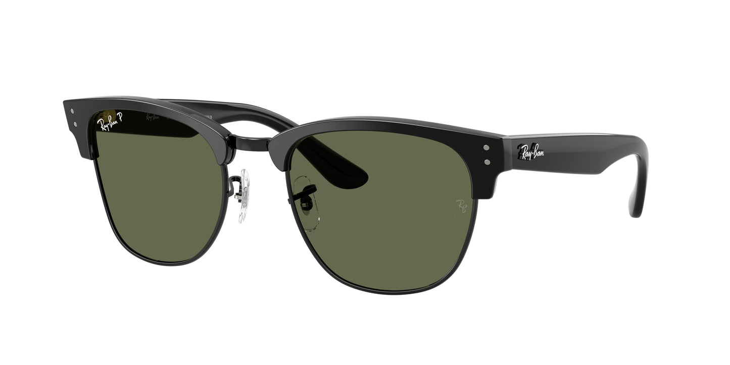 Ray-Ban CLUBMASTER REVERSE RBR0504S Square Sunglasses  67839A-Black On Black 54-145-21 - Color Map Black