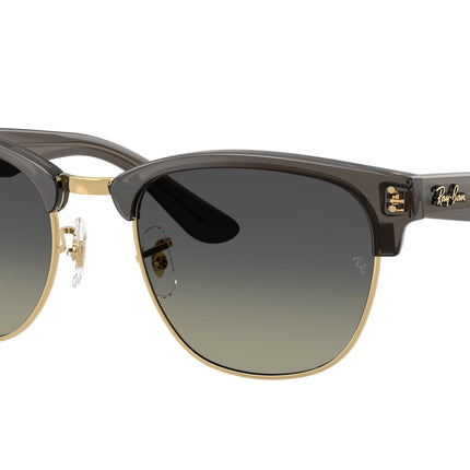 Ray-Ban CLUBMASTER REVERSE RBR0504S Square Sunglasses  682911-Transparent Dark Grey On Gold 54-145-21 - Color Map Grey