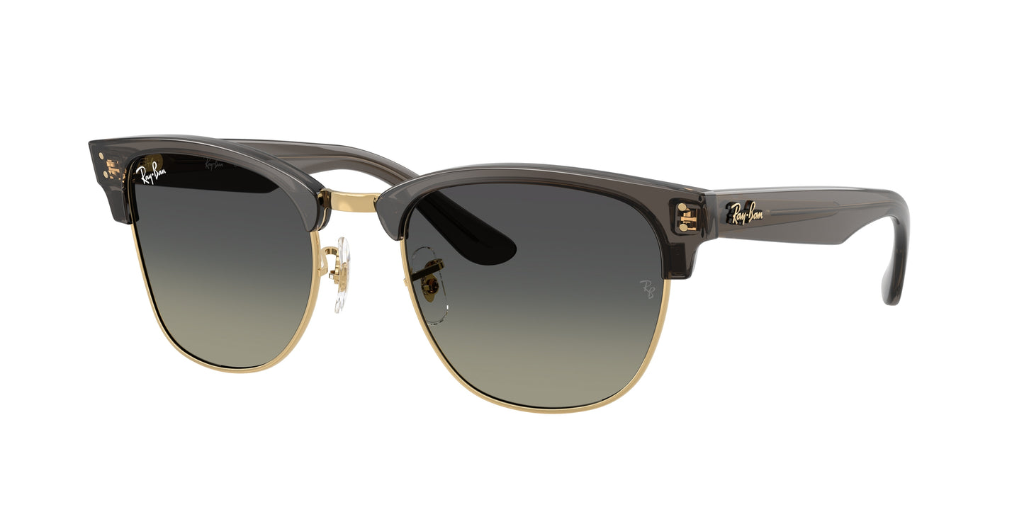 Ray-Ban CLUBMASTER REVERSE RBR0504S Square Sunglasses  682911-Transparent Dark Grey On Gold 54-145-21 - Color Map Grey