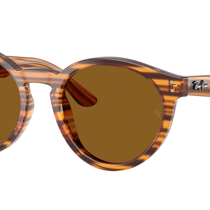 Ray-Ban RBR0505S Phantos Sunglasses  679183-Striped Havana 52-145-22 - Color Map Brown