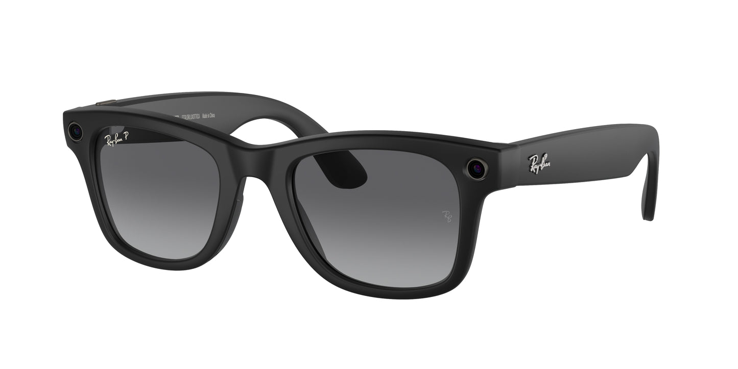 Ray-Ban Stories WAYFARER RW4006 Square Eyeglasses  601ST3-Black 50-150-22 - Color Map Black