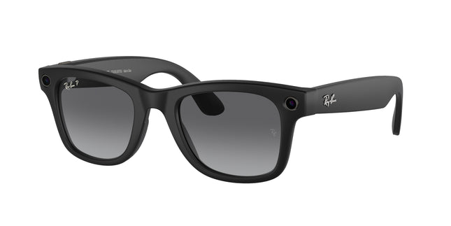 Ray-Ban Stories WAYFARER RW4006 Square Eyeglasses  601ST3-Black 50-150-22 - Color Map Black