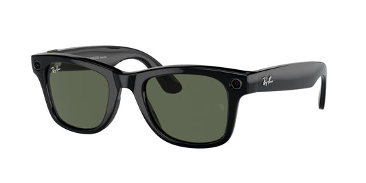 Ray-Ban Stories WAYFARER RW4006 Square Eyeglasses  601/71-Black 50-150-22 - Color Map Black