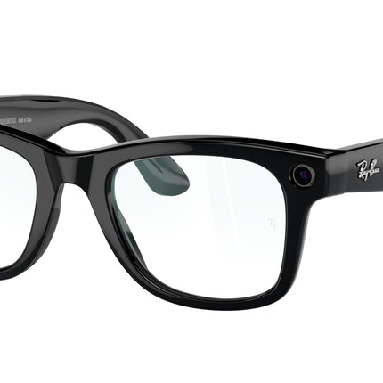 Ray-Ban Stories WAYFARER RW4006 Square Eyeglasses  601/SB-Black 50-150-22 - Color Map Black