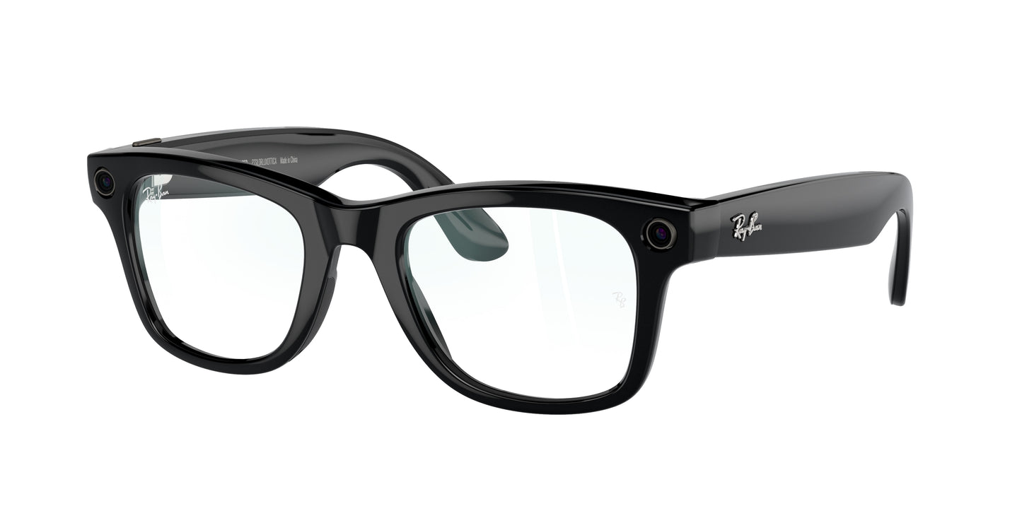 Ray-Ban Stories WAYFARER RW4006 Square Eyeglasses  601/SB-Black 50-150-22 - Color Map Black