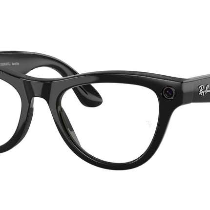 Ray-Ban Stories SKYLER RW4010 Cat Eye Eyeglasses  601/CH-Black 52-150-20 - Color Map Black