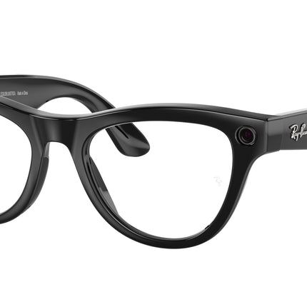 Ray-Ban Stories SKYLER RW4010 Cat Eye Eyeglasses  601/MF-Black 52-150-20 - Color Map Black