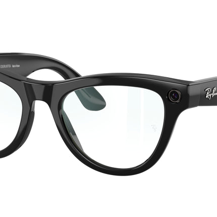 Ray-Ban Stories SKYLER RW4010 Cat Eye Eyeglasses  601/SB-Black 52-150-20 - Color Map Black