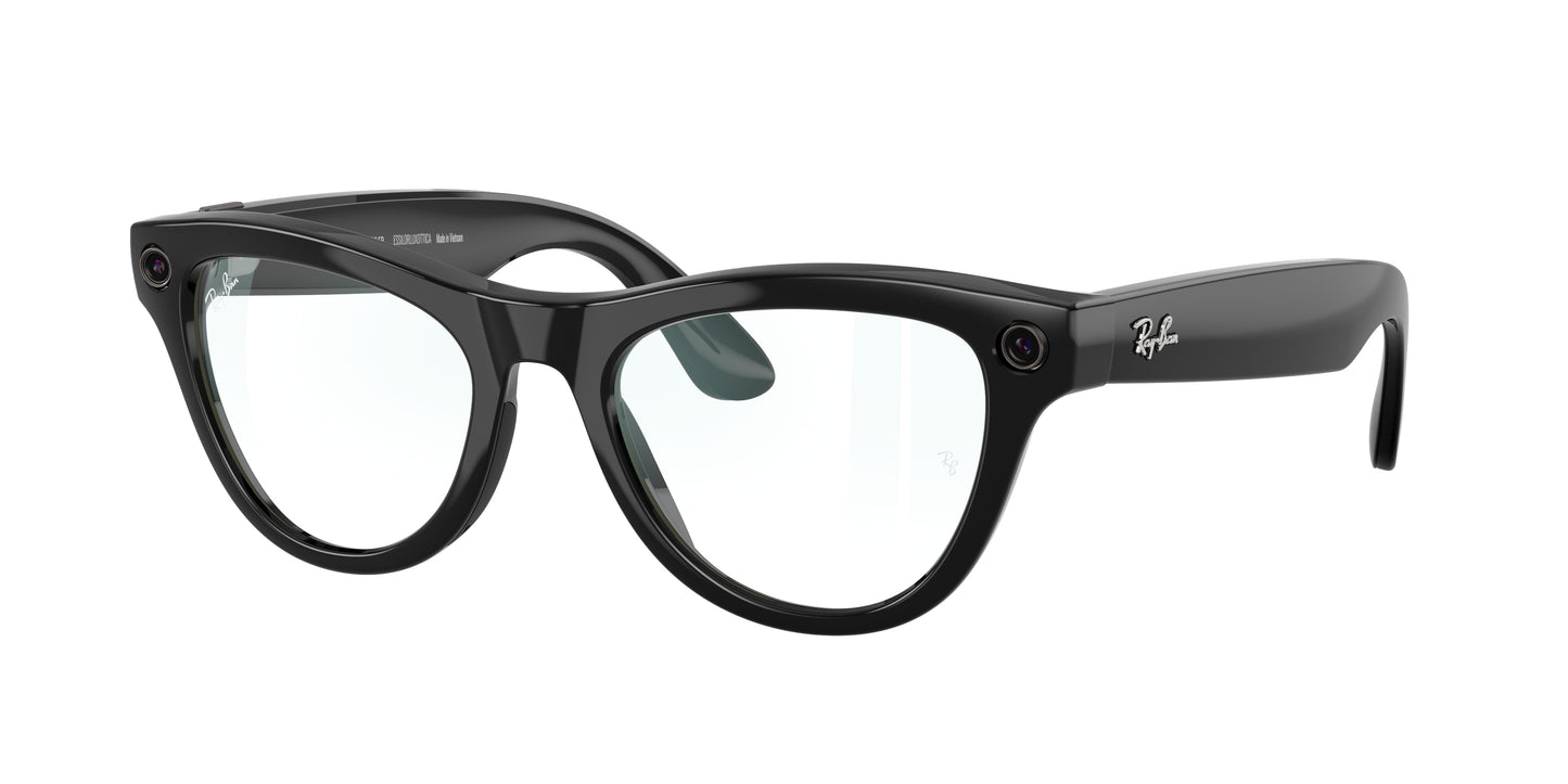 Ray-Ban Stories SKYLER RW4010 Cat Eye Eyeglasses  601/SB-Black 52-150-20 - Color Map Black