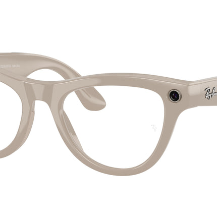 Ray-Ban Stories SKYLER RW4010 Cat Eye Eyeglasses  6700MF-Chalky Gray 52-150-20 - Color Map Grey