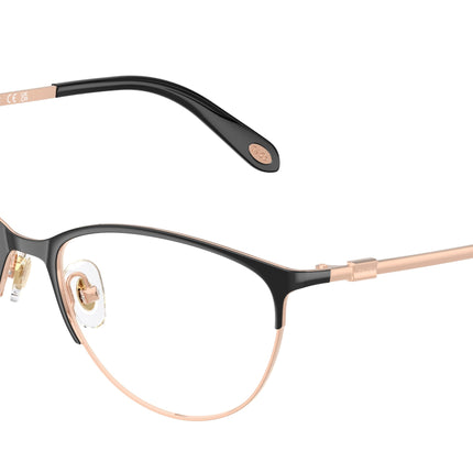 Tiffany TF1127 Cat Eye Eyeglasses  6122-Black & Rubedo 54-140-16 - Color Map Black