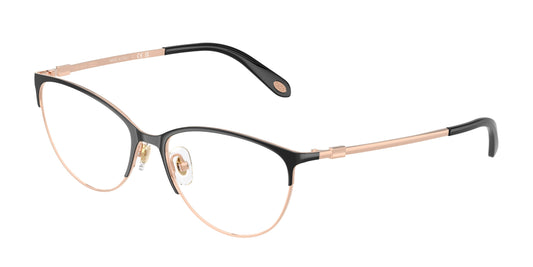 Tiffany TF1127 Cat Eye Eyeglasses  6122-Black & Rubedo 54-140-16 - Color Map Black