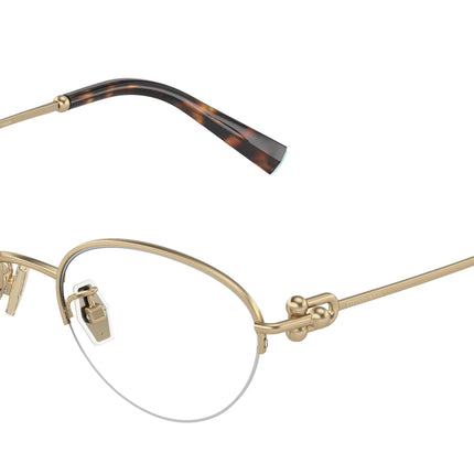 Tiffany TF1158TD Oval Eyeglasses  6021-Pale Gold Opaque 50-140-18 - Color Map Gold