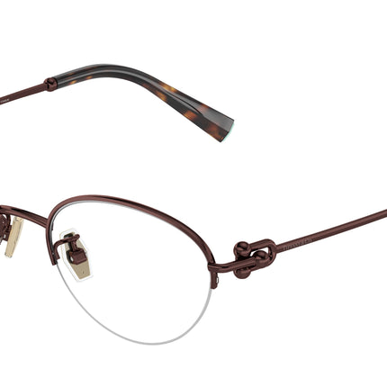 Tiffany TF1158TD Oval Eyeglasses  6046-Brown 50-140-18 - Color Map Brown