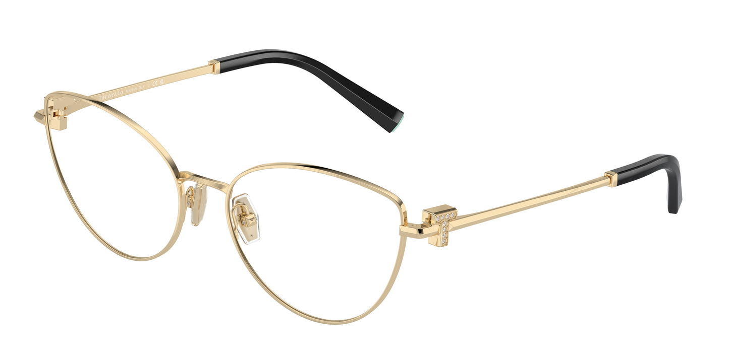 Tiffany TF1159B Cat Eye Eyeglasses  6021-Pale Gold 54-140-17 - Color Map Gold