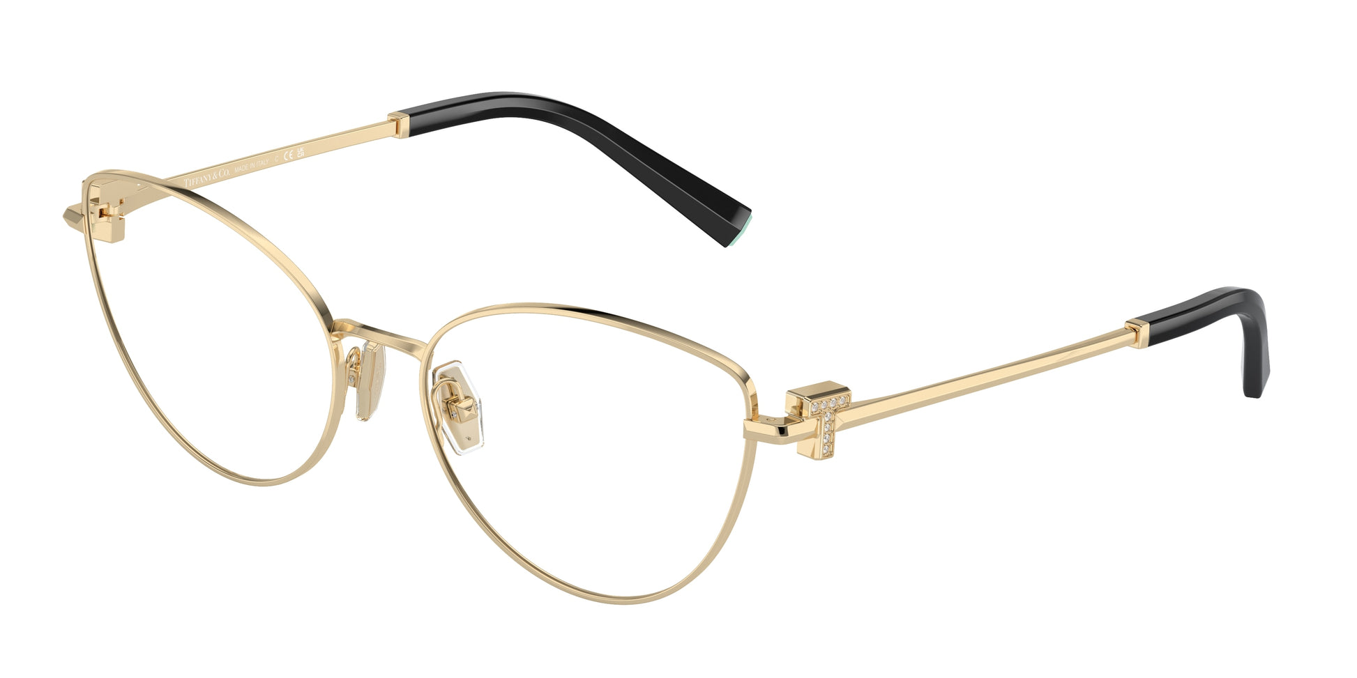 Tiffany TF1159B Cat Eye Eyeglasses  6021-Pale Gold 54-140-17 - Color Map Gold