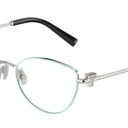 Tiffany TF1159B Cat Eye Eyeglasses  6151-Tiffany Blue On Silver 56-140-17 - Color Map Blue