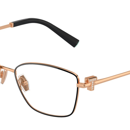 Tiffany TF1160B Butterfly Eyeglasses  6162-Black On Rose Gold 56-140-16 - Color Map Black