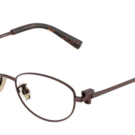 Tiffany TF1162TD Oval Eyeglasses  6046-Brown 52-140-17 - Color Map Brown