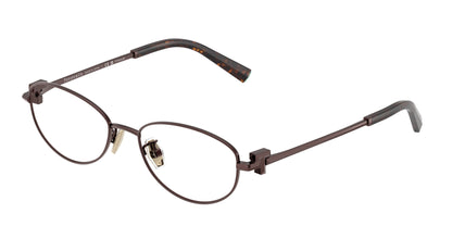 Tiffany TF1162TD Oval Eyeglasses  6046-Brown 52-140-17 - Color Map Brown