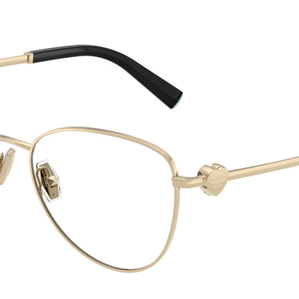 Tiffany TF1163B Pilot Eyeglasses  6021-Pale Gold 56-140-16 - Color Map Gold