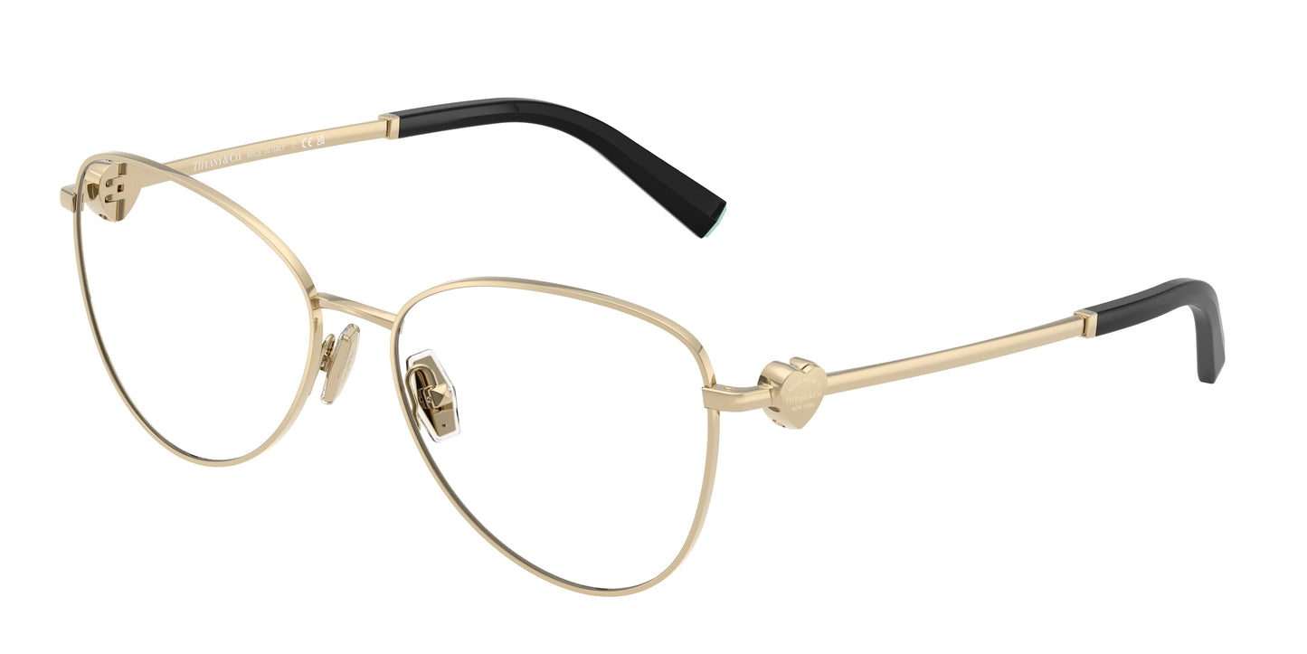 Tiffany TF1163B Pilot Eyeglasses  6021-Pale Gold 56-140-16 - Color Map Gold