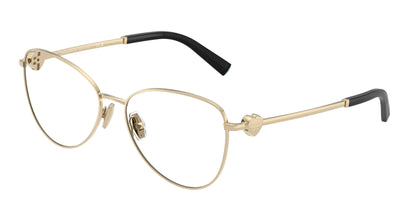 Tiffany TF1163B Pilot Eyeglasses  6021-Pale Gold 56-140-16 - Color Map Gold