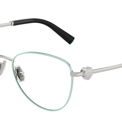 Tiffany TF1163B Pilot Eyeglasses  6151-Tiffany Blue On Silver 56-140-16 - Color Map Blue