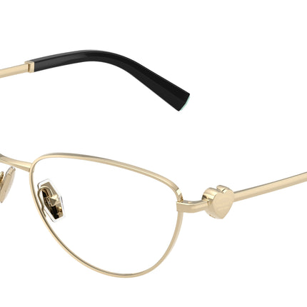 Tiffany TF1164B Oval Eyeglasses  6021-Pale Gold 56-140-16 - Color Map Gold