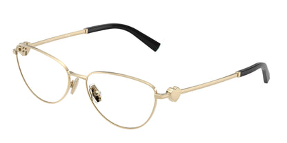 Tiffany TF1164B Oval Eyeglasses  6021-Pale Gold 56-140-16 - Color Map Gold