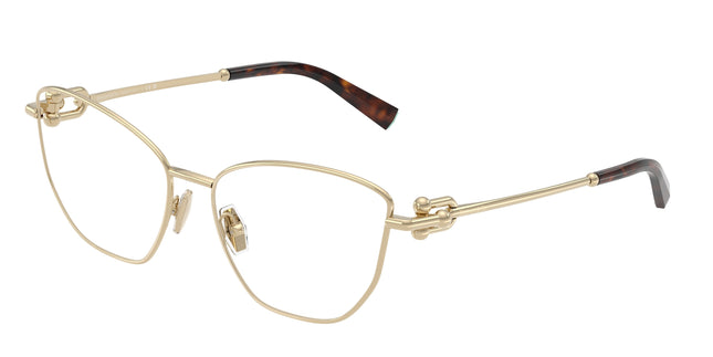 Tiffany TF1166 Cat Eye Eyeglasses  6021-Pale Gold 57-140-16 - Color Map Gold