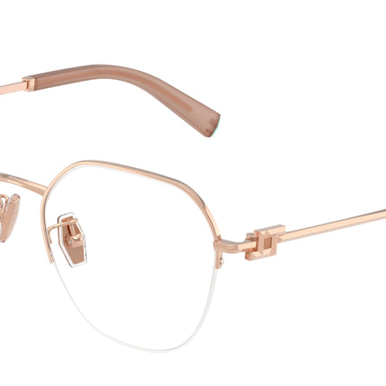 Tiffany TF1167D Round Eyeglasses  6105-Rose Gold 53-140-18 - Color Map Gold