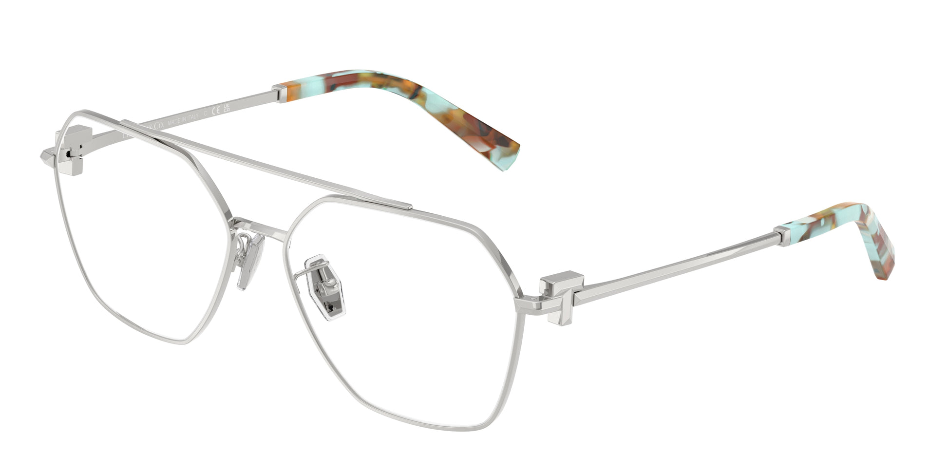 Tiffany TF1169 Irregular Eyeglasses  6001-Silver 57-140-15 - Color Map Silver