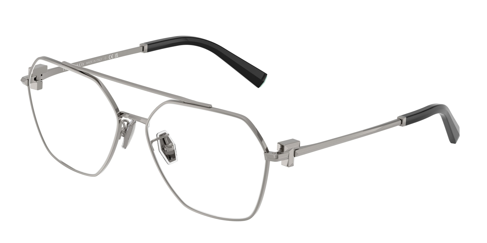Tiffany TF1169 Irregular Eyeglasses  6003-Gunmetal 57-140-15 - Color Map Grey