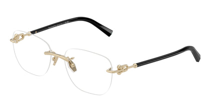 Tiffany TF1170D Square Eyeglasses  6021-Pale Gold 54-140-17 - Color Map Gold