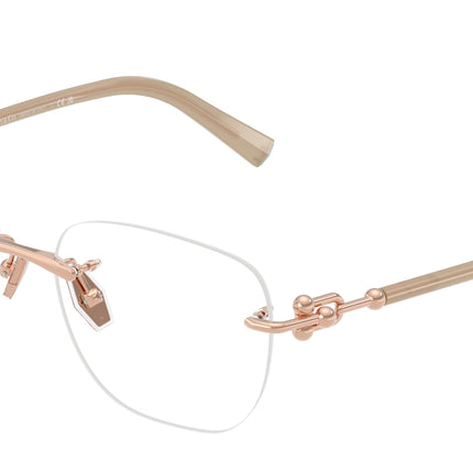 Tiffany TF1170D Square Eyeglasses  6105-Rose Gold 54-140-17 - Color Map Gold