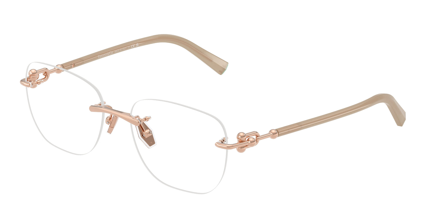 Tiffany TF1170D Square Eyeglasses  6105-Rose Gold 54-140-17 - Color Map Gold