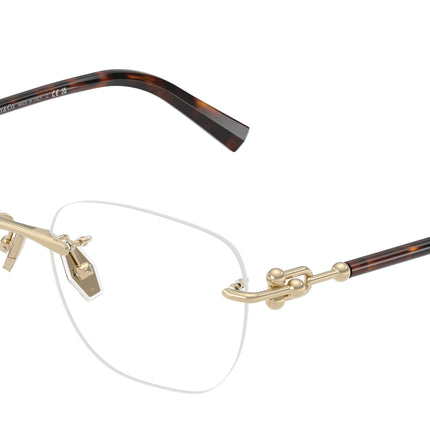 Tiffany TF1170D Square Eyeglasses  6189-Pale Gold 54-140-17 - Color Map Gold