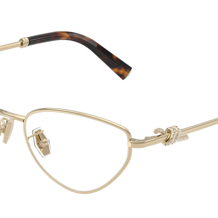 Tiffany TF1172B Cat Eye Eyeglasses  6021-Pale Gold 56-140-16 - Color Map Gold